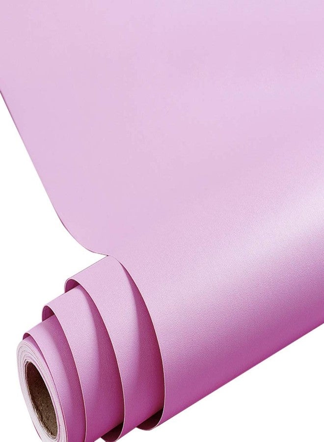 Fusion Graphix Matt Pink Vinyl Contact Paper Decorative Self Adhesive Shelf Liner Waterproof Removable Peel and Stick Wallpaper for Bedroom Living Room Wall Décor 12X48INCH - Image 1
